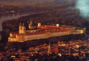 Melk Abbey aerial view