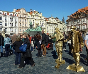 Living Statues at Old Town Square, Prague